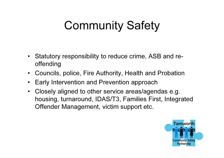 community safety