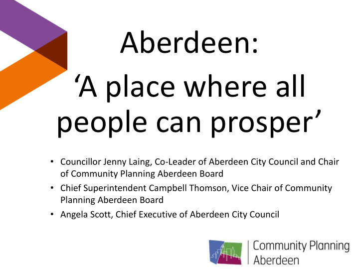 aberdeen a place where all people can prosper
