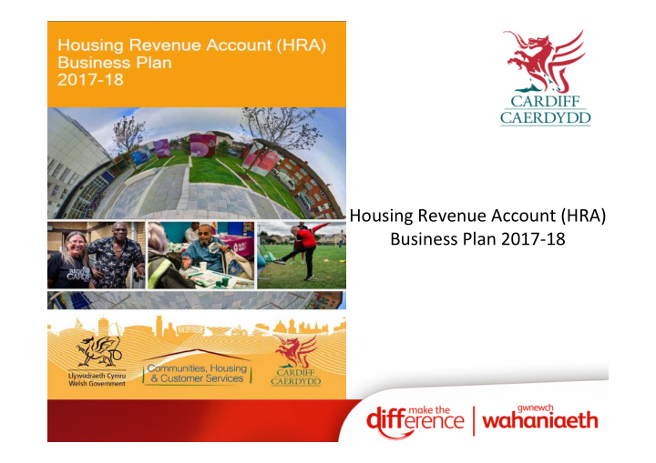 housing revenue account hra business plan 2017 18 what s