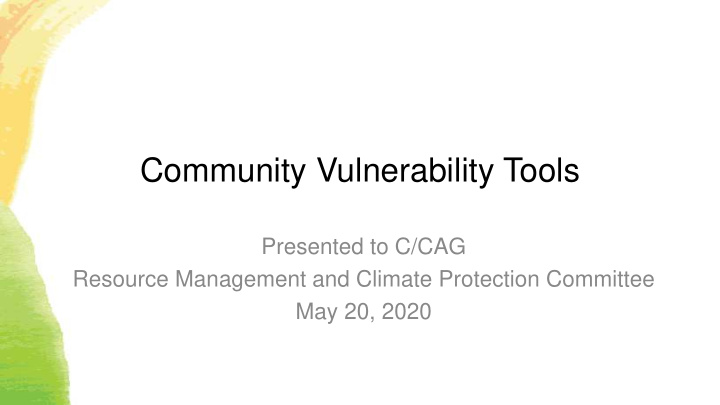 community vulnerability tools