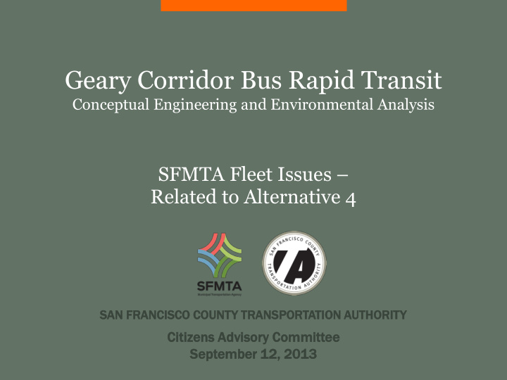 geary corridor bus rapid transit