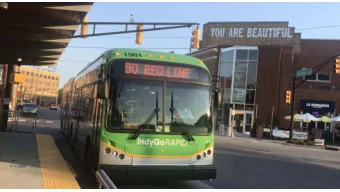IndyGo Red Line  Opened September 1, 2019  Nations first all-electric Bus  Rapid Transit