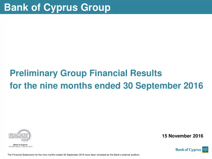 bank of cyprus group