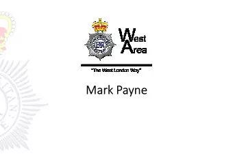 Mark Payne  Agenda  The Basic Command Unit model and its implementation in Hounslow.   The