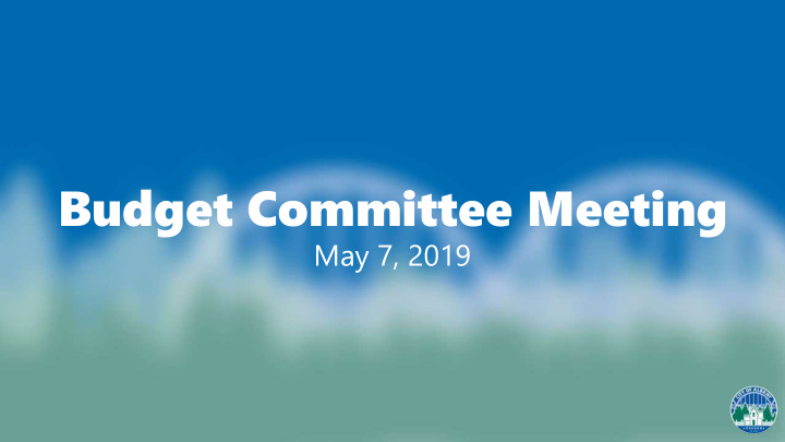 budget committee meeting