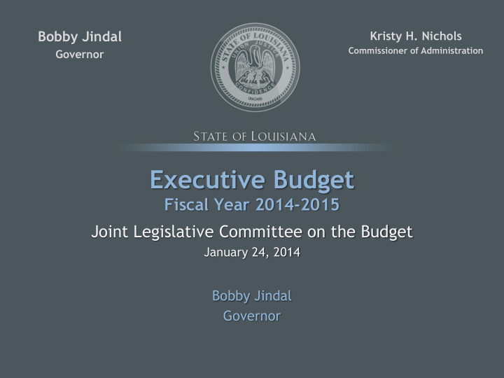 executive budget