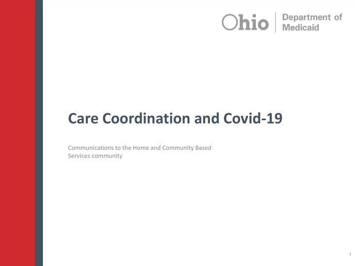 care coordination and covid 19