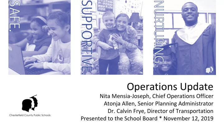 operations update