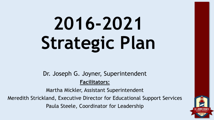 strategic plan