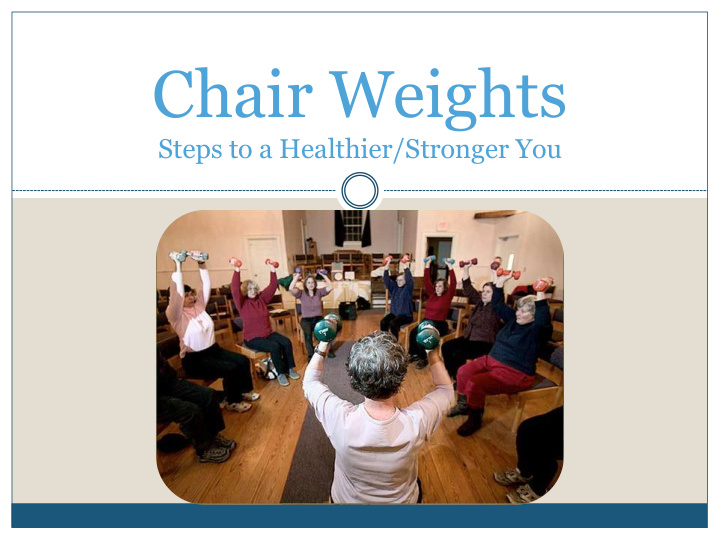 chair weights