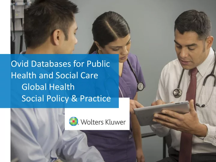 ovid databases for public