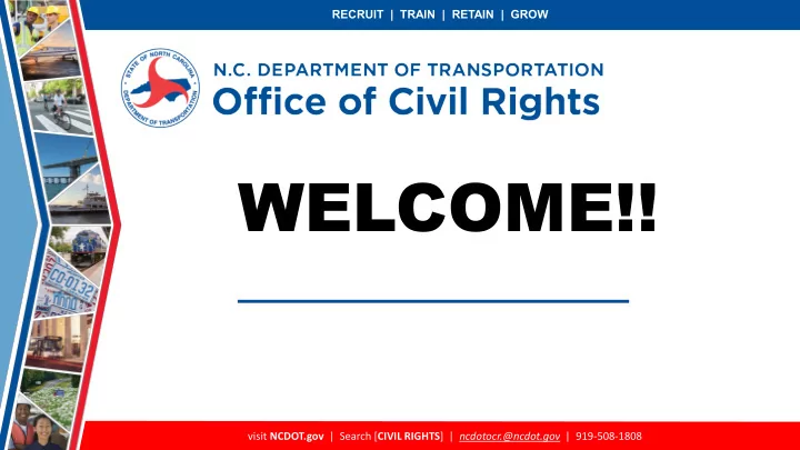 welcome