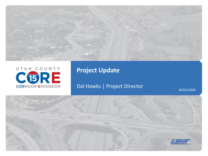 project update