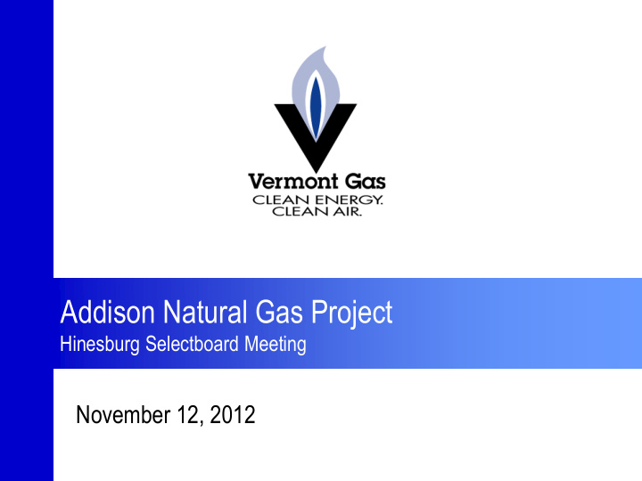 addison natural gas project
