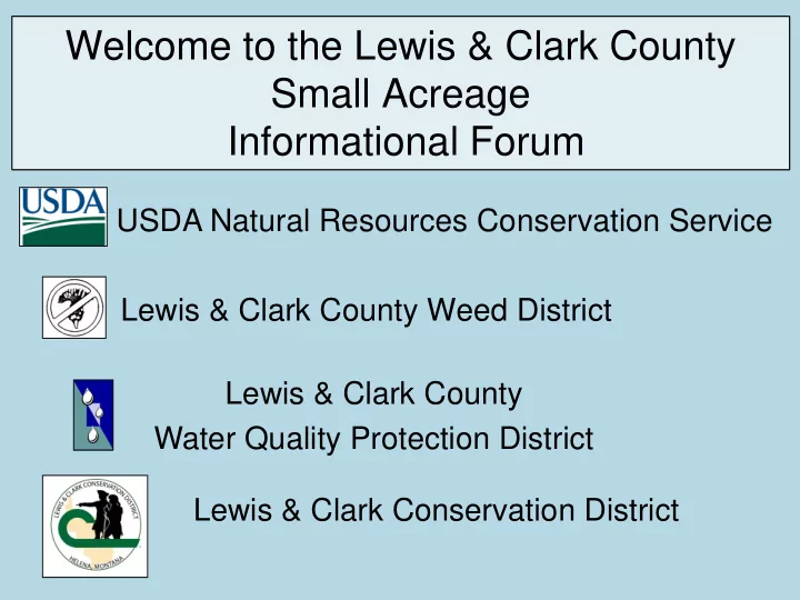 welcome to the lewis clark county small acreage