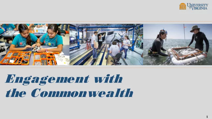 engagement with the commonwealth