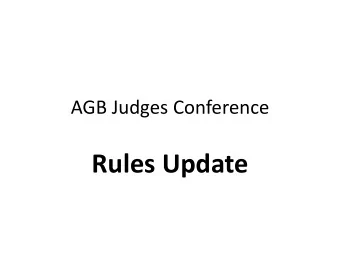 Rules Update  World Archery Rule Updates  Rule changes should be active from 1 st April  2018