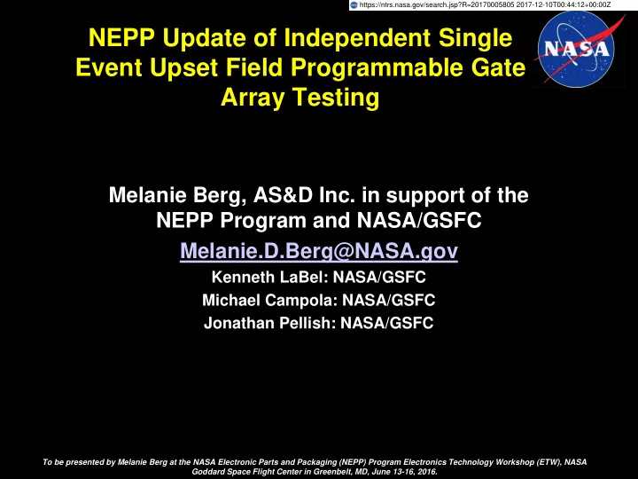 nepp update of independent single