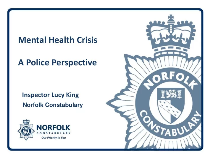 a police perspective
