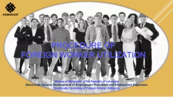 Directorate General Development of Employment Placement and Employment Expansion  Director  orate