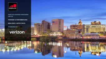 GSMA RCS BUSINESS MESSAGING  LAB #19  THURSDAY 15 NOVEMBER 2018  NEW JERSEY, UNITED STATES