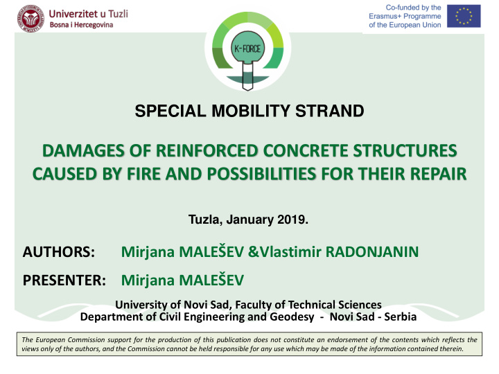 damages of reinforced concrete structures