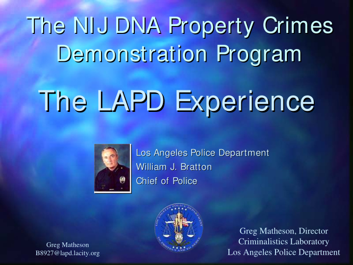 the lapd experience the lapd experience