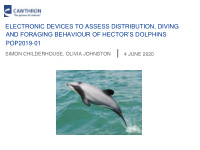 electronic devices to assess distribution diving and