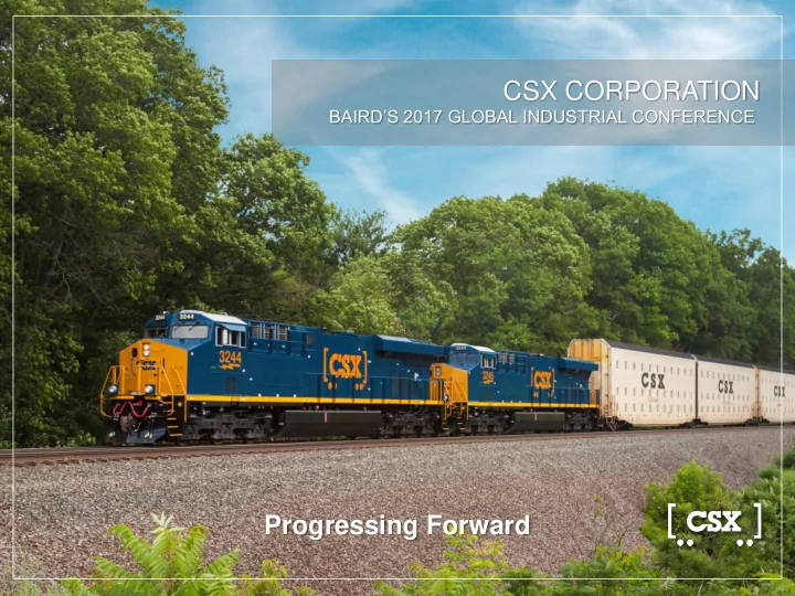 progressing forward forward looking disclosure