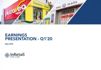 May 2020  1  COVID-19 UPDATE  Q120  2  CONSOLIDATED RESUL  TS  RESULTS BY  3  SEGMENT  OTHER