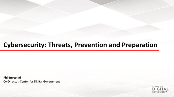 cybersecurity threats prevention and preparation