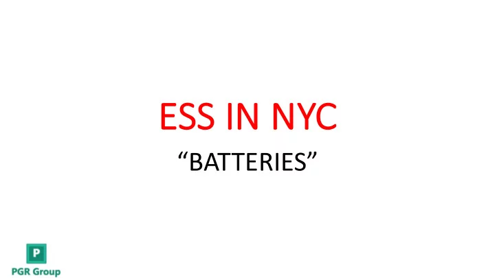 es ess in nyc