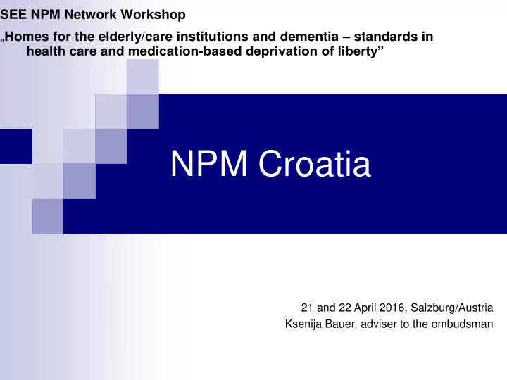 npm croatia