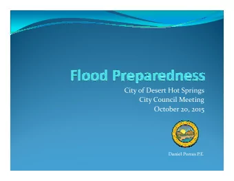 City of Desert Hot Springs  City of Desert Hot Springs  City Council Meeting  October 20, 2015