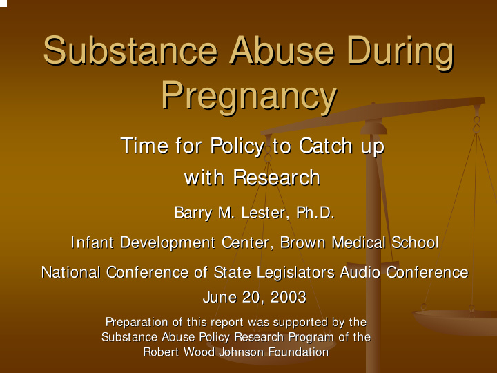 substance abuse during substance abuse during pregnancy