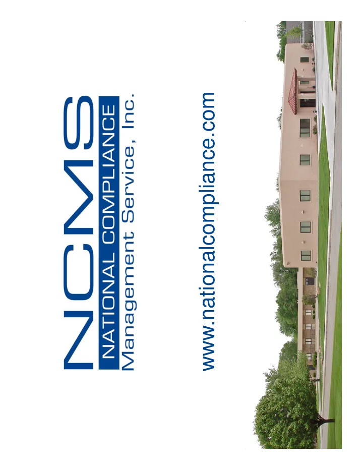 nationalcompliance com services