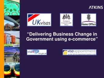 Delivering Business Change in  Government using e-commerce  Introduction  Matthew Findlay