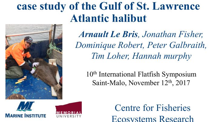 tracking flatfish using electronic tags the case study of