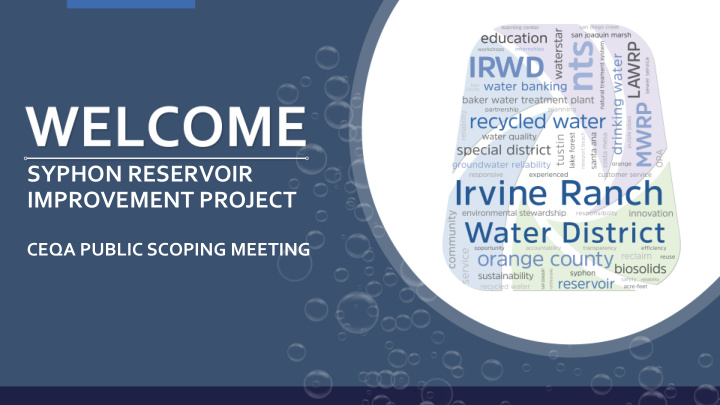 syphon reservoir improvement project