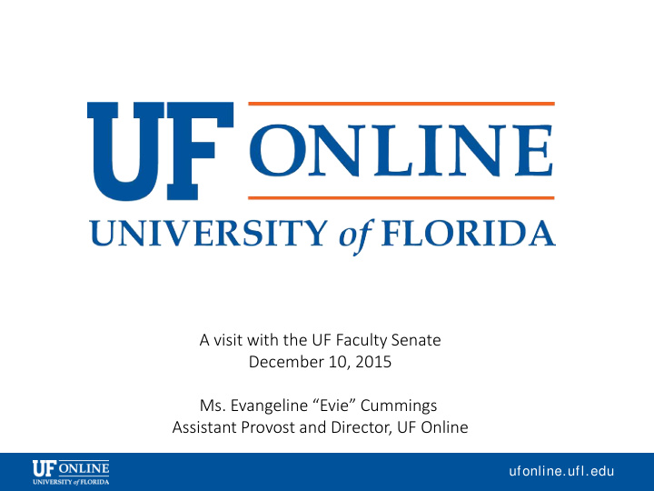 a visit with the uf faculty senate december 10 2015 ms