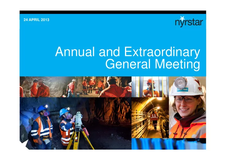 annual and extraordinary general meeting