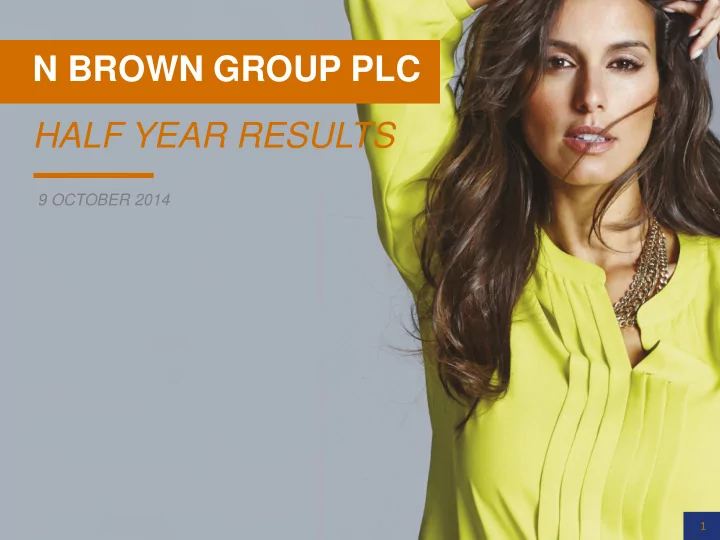 n brown group plc