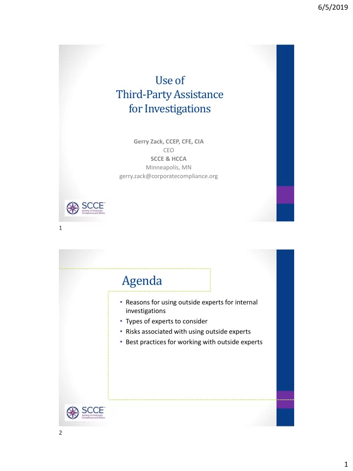 agenda