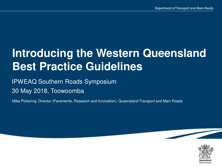 introducing the western queensland best practice