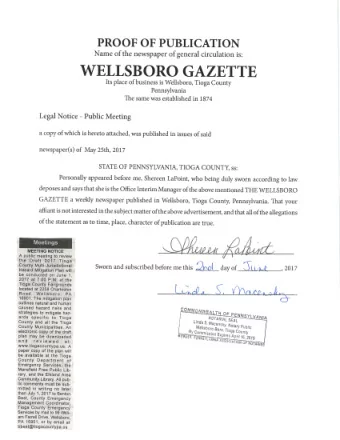 Tioga County  Agenda  Hazard Mitigation  What is Hazard Mitigation Planning  Review the