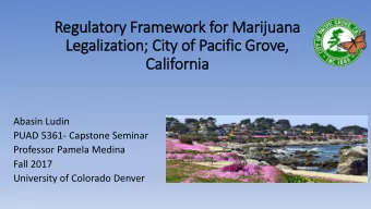 Abasin Ludin  PUAD 5361- Capstone Seminar  Professor Pamela Medina  Fall 2017  University of