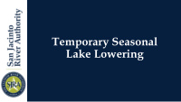 temporary seasonal lake lowering overview