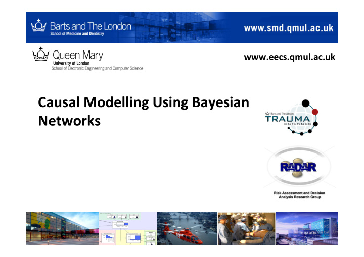 causal modelling using bayesian networks outline
