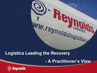 Logistics Leading the Recovery - A Practitioners View  Road Freight  Context  Tax take