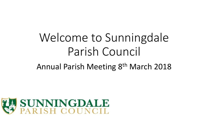 welcome to sunningdale parish council